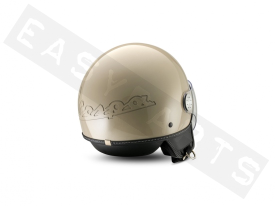 Helm Demi Jet VESPA Visor 4.0 glanzend beige (Q1)